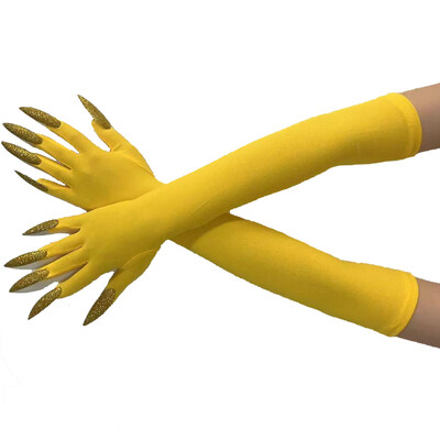 Cool Halloween Gloves Duge Ghost Claw Dress Up Gloves Modne crne duge nokte Cosplay Halloween Smiješne rukavice