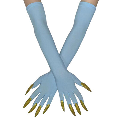 Cool Halloween Gloves Duge Ghost Claw Dress Up Gloves Modne crne duge nokte Cosplay Halloween Smiješne rukavice