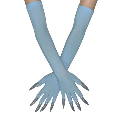 Cool Halloween Gloves Duge Ghost Claw Dress Up Gloves Modne crne duge nokte Cosplay Halloween Smiješne rukavice