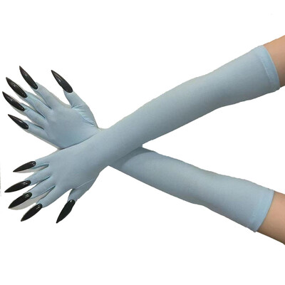 Cool Halloween Gloves Duge Ghost Claw Dress Up Gloves Modne crne duge nokte Cosplay Halloween Smiješne rukavice