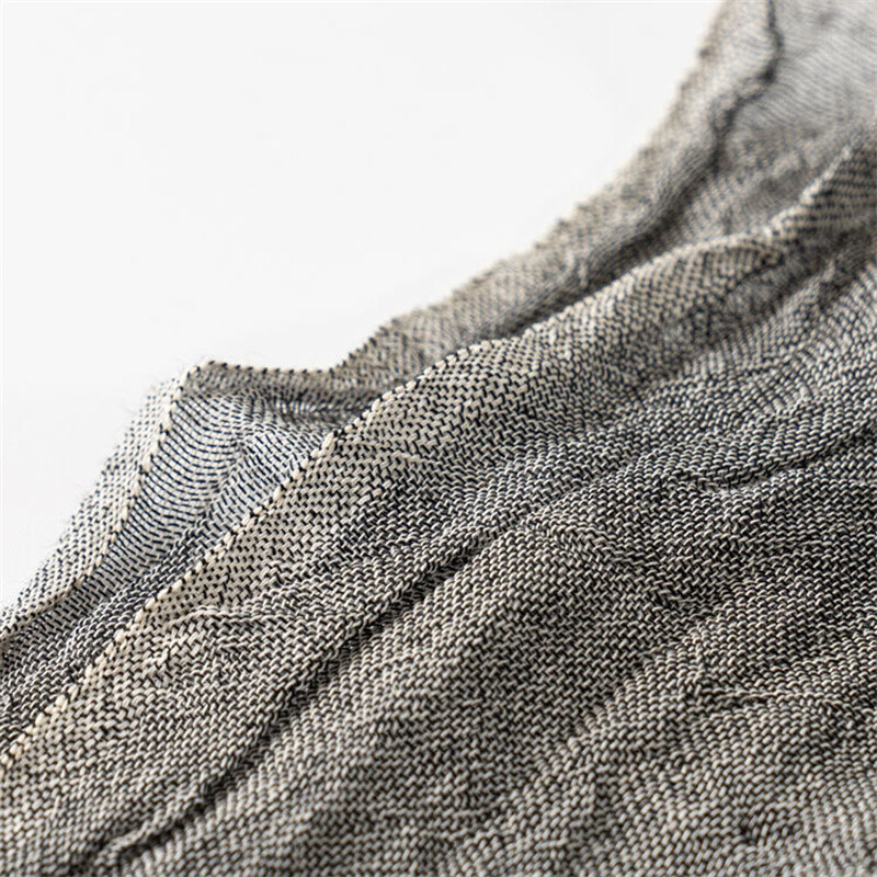 Designer Patchwork Férfi Sál Pamut Len Őszi Téli Férfi Sálak Meleg nyakkendő Pashmina Alkalmi Férfi Bufandas Kendők