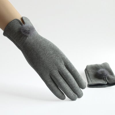 [BYSIFA] Női kesztyűk Kesztyűk Téli Mink labda Gyapjú Kesztyűk Divatnyitó Design Női Kesztyűk Új Elegáns Fekete Zöld Kesztyűk