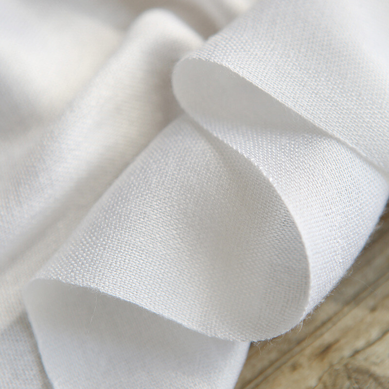 Női tiszta fehér pamut sál bojt kendő női kendő sál hidzsáb barkácsfestéshez hímzés festmény 60*170cm