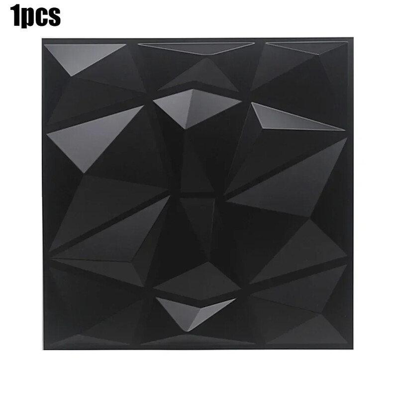 dimenzionalna naljepnica za zidnu ploču 3D ukrasni ukrasni unutarnji element mat crna dekoracija PVC pločice oblaganje zid strop