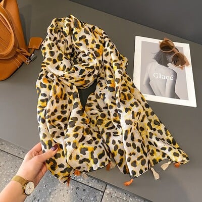 Španjolska Luksuzni modni šal s cvjetnim točkicama od viskoze, visokokvalitetni omot, tanka marama od pašmine Bufandas muslimanski hidžab 180*90 cm