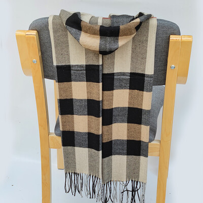 Dámske teplé klasické mriežkované šatky, módne, ležérne, populárne, kašmírové, párové, kockované, zimné, pánske, biznis, unisex, tlmič výfuku, hidžáb