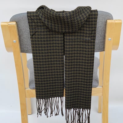 Dámske teplé klasické mriežkované šatky, módne, ležérne, populárne, kašmírové, párové, kockované, zimné, pánske, biznis, unisex, tlmič výfuku, hidžáb