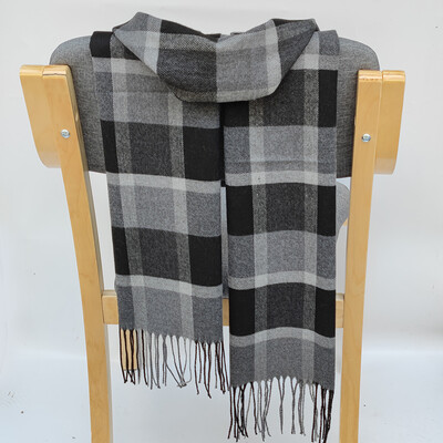 Dámske teplé klasické mriežkované šatky, módne, ležérne, populárne, kašmírové, párové, kockované, zimné, pánske, biznis, unisex, tlmič výfuku, hidžáb