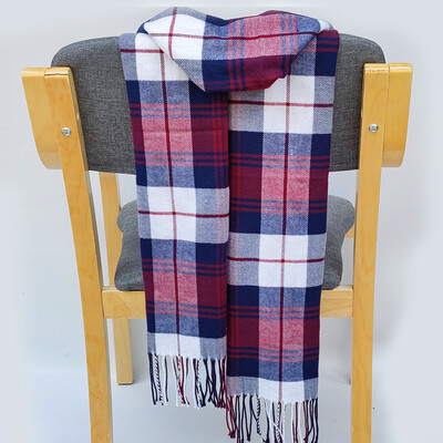 Dámske teplé klasické mriežkované šatky, módne, ležérne, populárne, kašmírové, párové, kockované, zimné, pánske, biznis, unisex, tlmič výfuku, hidžáb