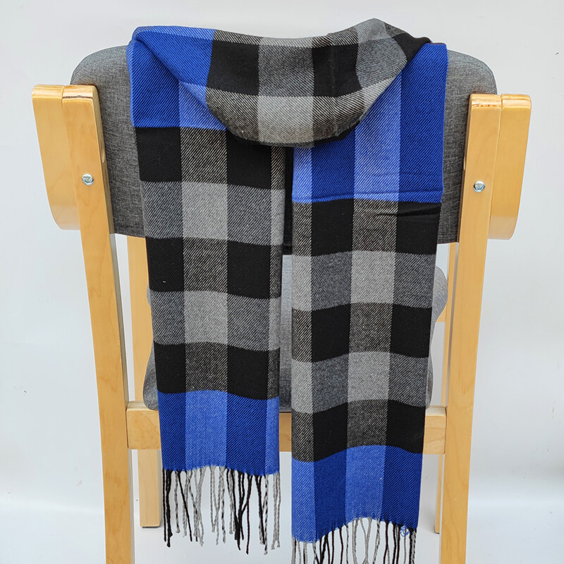 Dámske teplé klasické mriežkované šatky, módne, ležérne, populárne, kašmírové, párové, kockované, zimné, pánske, biznis, unisex, tlmič výfuku, hidžáb