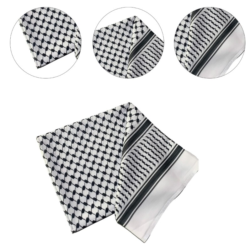 Κασκόλ Shemagh για ενήλικες Μέσης Ανατολής Μαντίλι θρησκευτικής συγκέντρωσης για κεφαλή πολλαπλών χρήσεων Τακτική αραβική τουρμπάνι