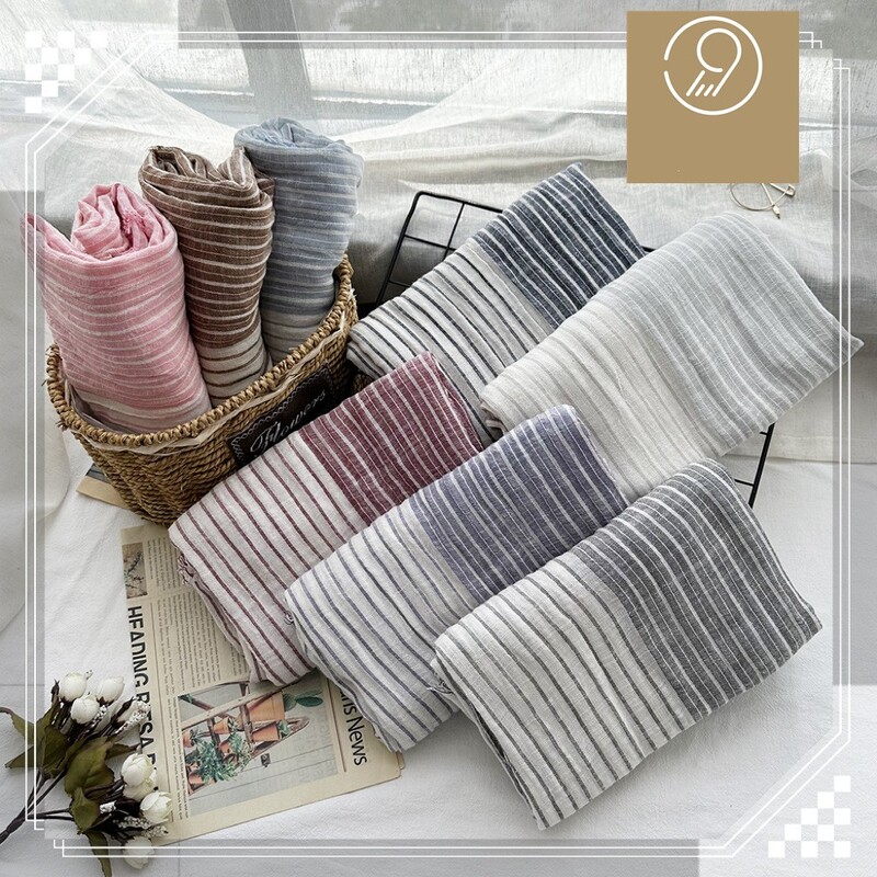 Pamučno platno Muški šal Modni brend Muški prugasti šalovi Zimski topli marame Pašmina Ležerni šalovi s resicama Bufandas