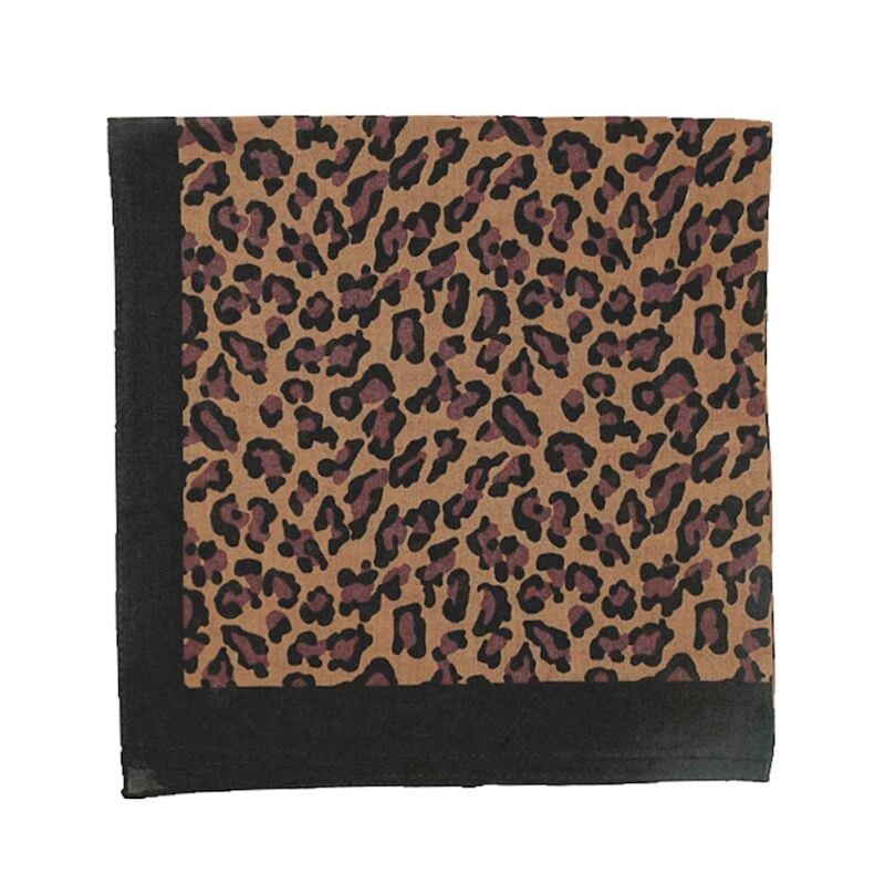 Bochník Vintage Leopard Potlač Unisex Bavlnená Štvorcová Šálka Vonkajšia Cyklistika