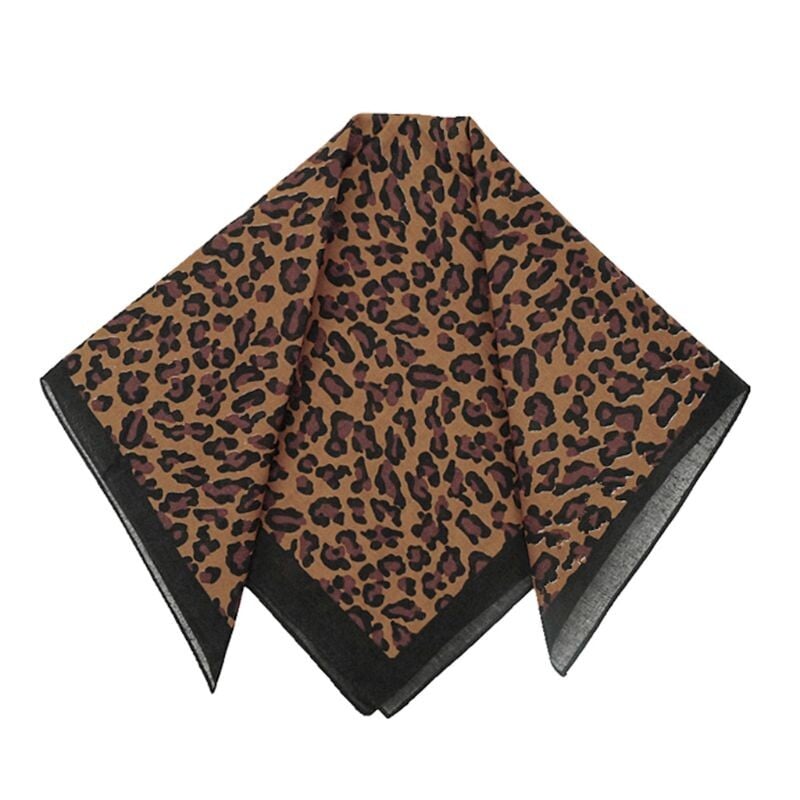 Bochník Vintage Leopard Potlač Unisex Bavlnená Štvorcová Šálka Vonkajšia Cyklistika