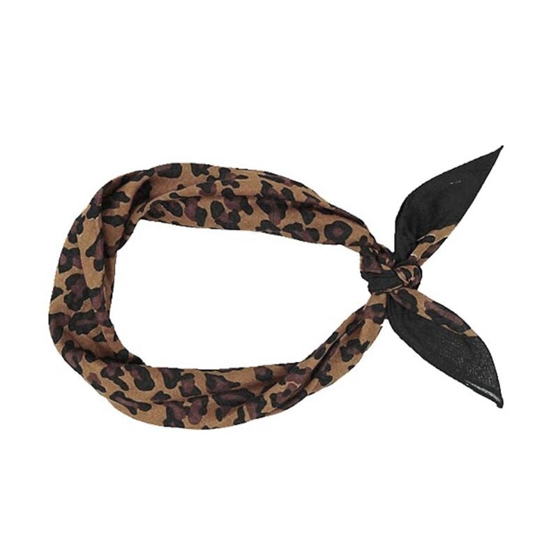 Bochník Vintage Leopard Potlač Unisex Bavlnená Štvorcová Šálka Vonkajšia Cyklistika