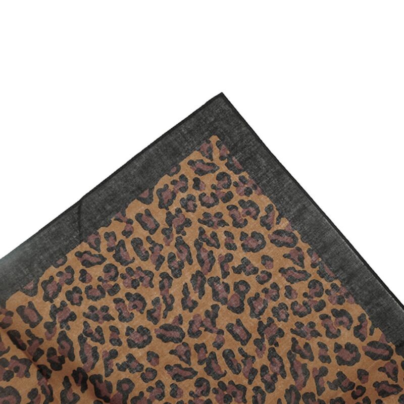 Bochník Vintage Leopard Potlač Unisex Bavlnená Štvorcová Šálka Vonkajšia Cyklistika