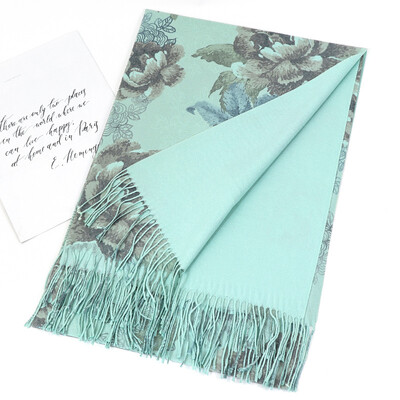 2024-es luxusmárka kasmír női sál nyomott téli meleg kendő és betakarok pashmina bandana hosszú vastag takaró női foulard