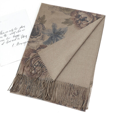 2024-es luxusmárka kasmír női sál nyomott téli meleg kendő és betakarok pashmina bandana hosszú vastag takaró női foulard