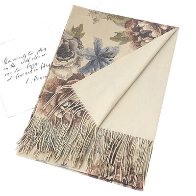 2024-es luxusmárka kasmír női sál nyomott téli meleg kendő és betakarok pashmina bandana hosszú vastag takaró női foulard