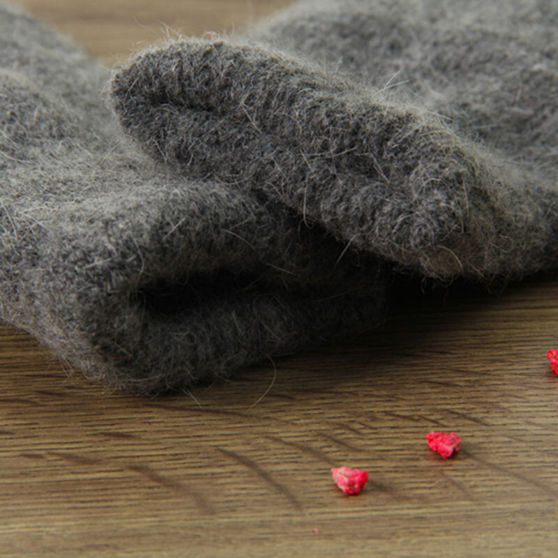 1 Poros žieminės šiltos kumštinės pirštinės moterims, megztos pirštinės Šiltos vilnos, minkštos šalto oro priedai Dovanos moterims moterims
