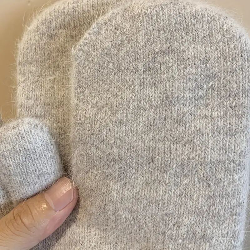 1 Poros žieminės šiltos kumštinės pirštinės moterims, megztos pirštinės Šiltos vilnos, minkštos šalto oro priedai Dovanos moterims moterims