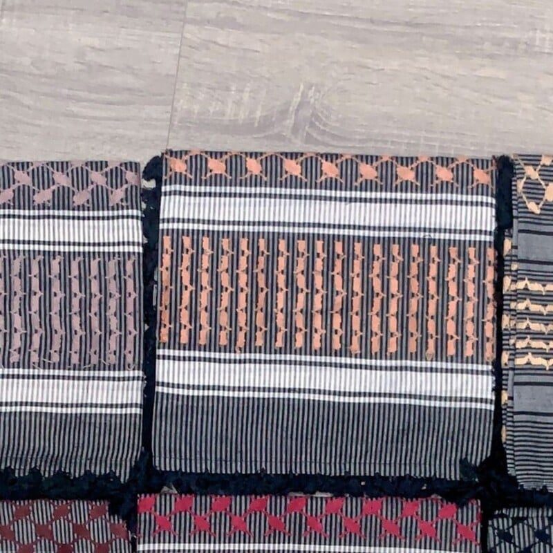 Muszlimok arab sál Shemagh fejkendő Etnikai arab dubai szaúdi nyakkendő, légáteresztő sivatagi fejfedő Keffiyeh hidzsáb sál