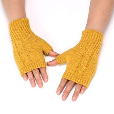 1 pora žieminių puspirščių, megztų pirštinių, šiltų rankogalių su skylute nykščiui, tamprus trumpas rankų šildytuvas vyrams, moterims