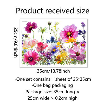 Spalvoti gėlių tualeto lipdukai Nuimami vonios kambario tualeto dangtelio lipdukai Lipdukai sienų lipdukai, skirti namų dekoravimui