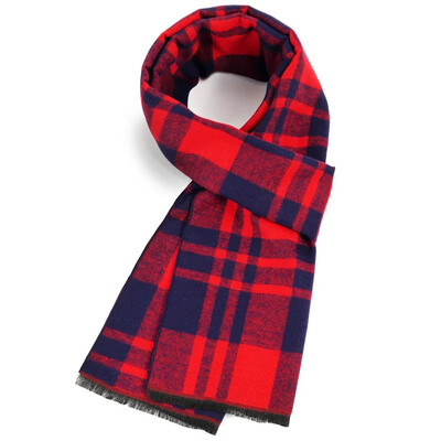 Divat Üzleti Klasszikus Férfi Sál Téli Ősz Egyszerű Puha Thermal Mufller Női utánzat Kasmír Sokoldalú kockás kendő