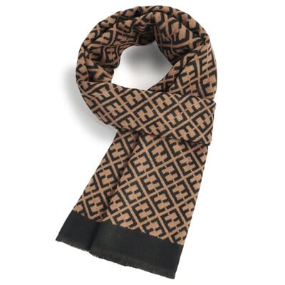 Divat Üzleti Klasszikus Férfi Sál Téli Ősz Egyszerű Puha Thermal Mufller Női utánzat Kasmír Sokoldalú kockás kendő