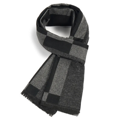 Divat Üzleti Klasszikus Férfi Sál Téli Ősz Egyszerű Puha Thermal Mufller Női utánzat Kasmír Sokoldalú kockás kendő