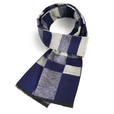Divat Üzleti Klasszikus Férfi Sál Téli Ősz Egyszerű Puha Thermal Mufller Női utánzat Kasmír Sokoldalú kockás kendő