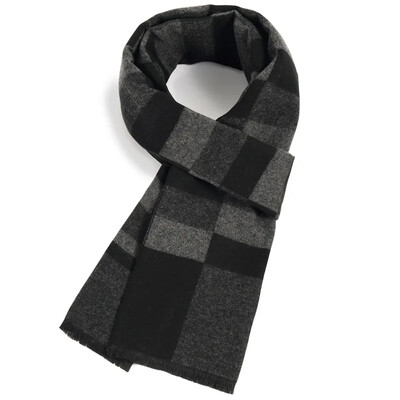Divat Üzleti Klasszikus Férfi Sál Téli Ősz Egyszerű Puha Thermal Mufller Női utánzat Kasmír Sokoldalú kockás kendő