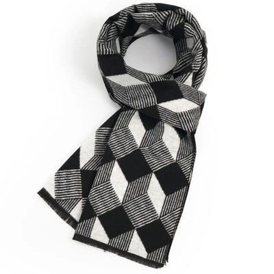 Divat Üzleti Klasszikus Férfi Sál Téli Ősz Egyszerű Puha Thermal Mufller Női utánzat Kasmír Sokoldalú kockás kendő