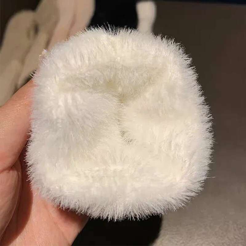 1 ζεύγος Mink Fleece μαλακά χειμωνιάτικα γάντια μισού δακτύλου Γυναικεία ζεστά πολυτελή βελούδινα πλεκτά γάντια χωρίς δάχτυλα για κορίτσια Γάντια καρπού γραφής