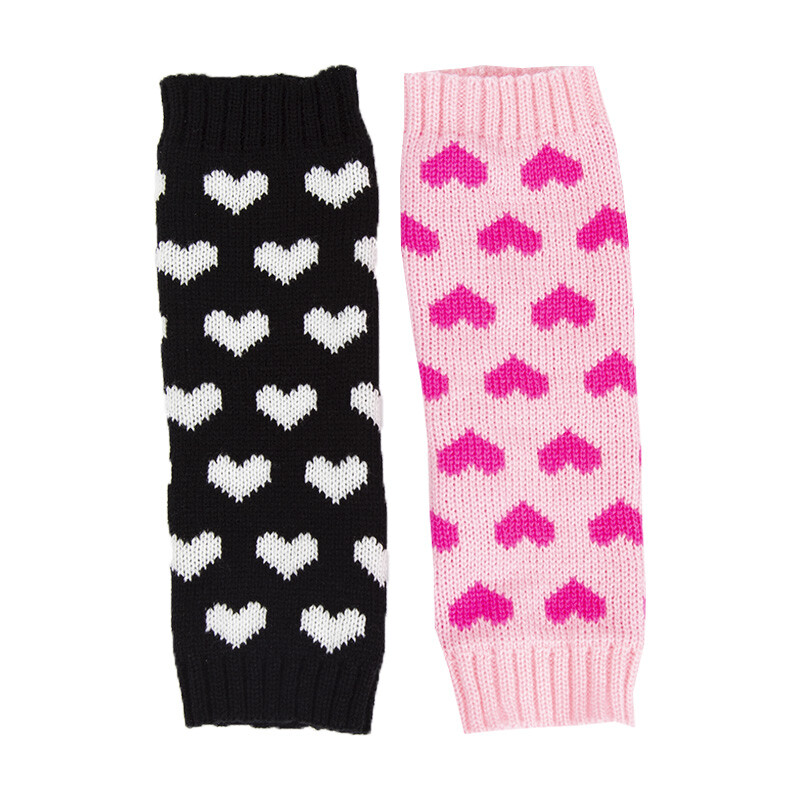 1 pár dámskych JK rukavíc, japonských, kawaii, lolita, dievčenských, háčkovaných, pletených, gotických, srdcových, teplých, bezprstových, ohrievacích rukavíc