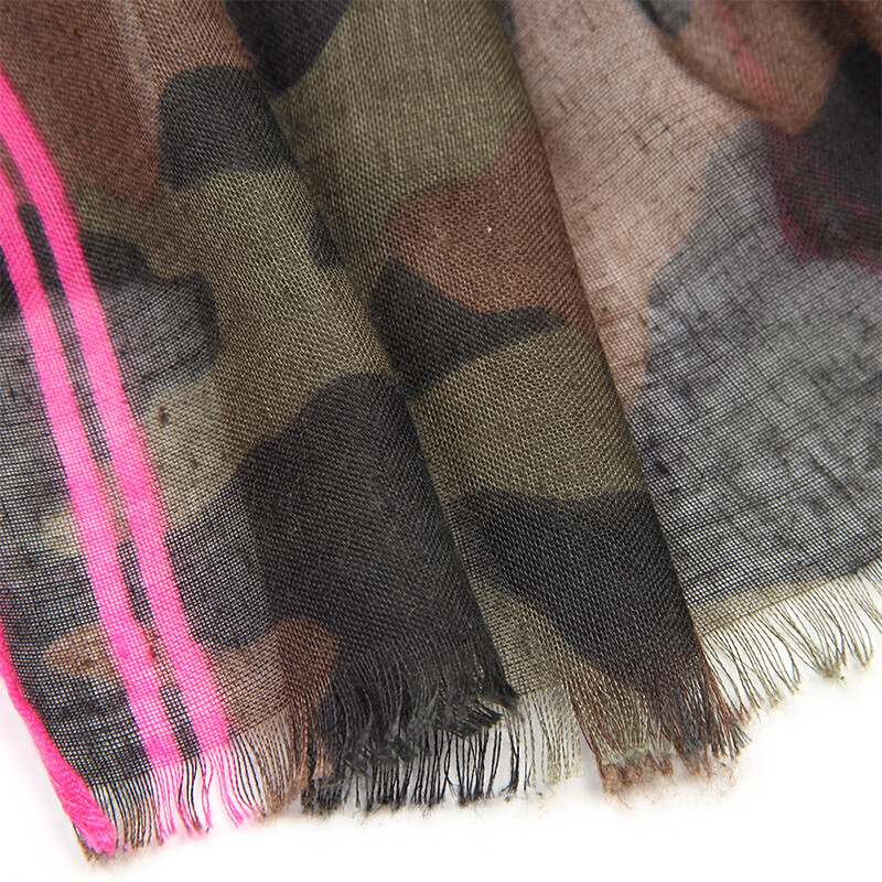 2023 eșarfă de camuflaj verde armată pentru femei Poncho crenguță din mătase artificială hijab tippet eșarfă Foulard pentru femeie leopard șal și împachetări calde