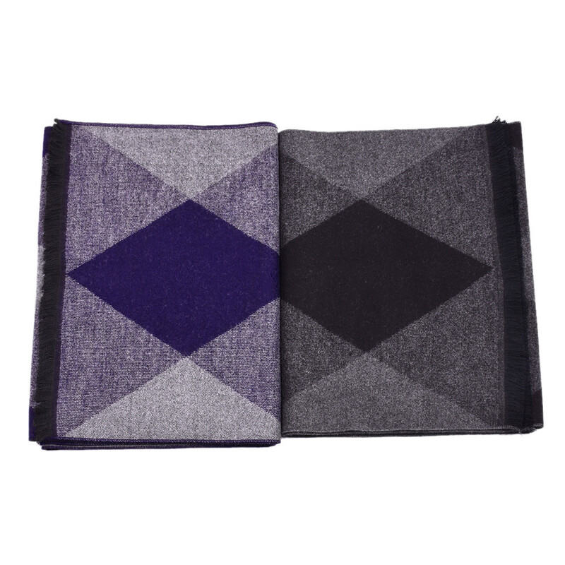 Téli meleg kockás sálak Gyémánt alakú kasmír sál Férfi Márka Pashmina Kendő