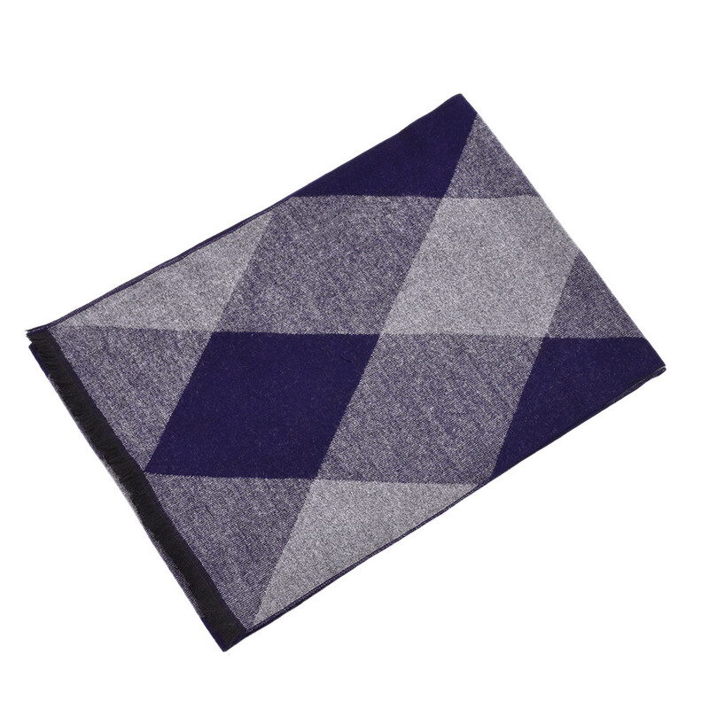 Téli meleg kockás sálak Gyémánt alakú kasmír sál Férfi Márka Pashmina Kendő