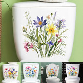 Különféle zöld növények Virágok Falmatrica Fürdőszoba WC dekor Matricák Nappali szekrény Lakásdekoráció Öntapadó falfestmény