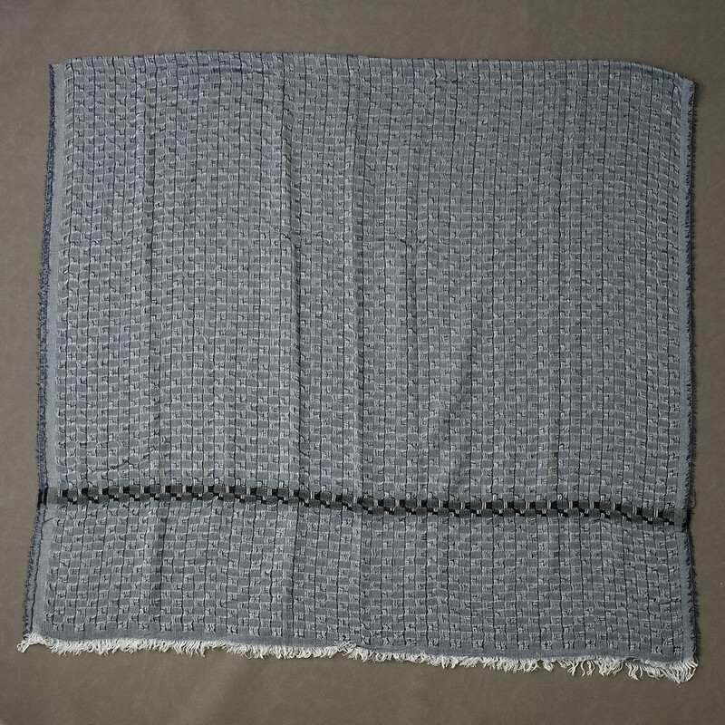 Sál Férfi Pamut Kockás Tavaszi Őszi Sálak Bojt kétrétegű Férfi sál 105x180cm