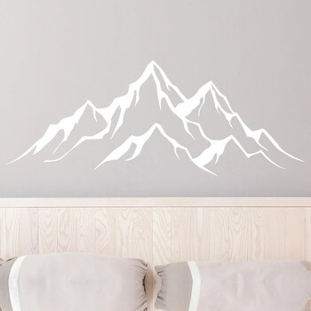 The Mountains Decal. Ρουστίκ διακόσμηση σπιτιού. Αυτοκόλλητο βινυλίου περιπέτειας ταξιδιού. Διακόσμηση κρεβατοκάμαρας νηπιαγωγείου Mountain Range