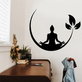 Vinylové nálepky na stenu s jogou, meditáciou a zenovou tematikou do spálne, odnímateľná nálepka na stenu, dekorácia, tapeta s jogou