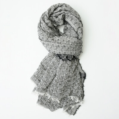 Vyriški rudens ir žiemos laisvalaikio siūlais dažyti skara, eksportuojama, nauja dvigubo sluoksnio elgetų languota kutų skara sandėlyje Didmeninė prekyba