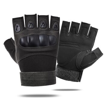 Tactical Hard Knuckle Half finger Gloves Ανδρικά Combat Hunting Shooting Paintball Duty - Fingerless