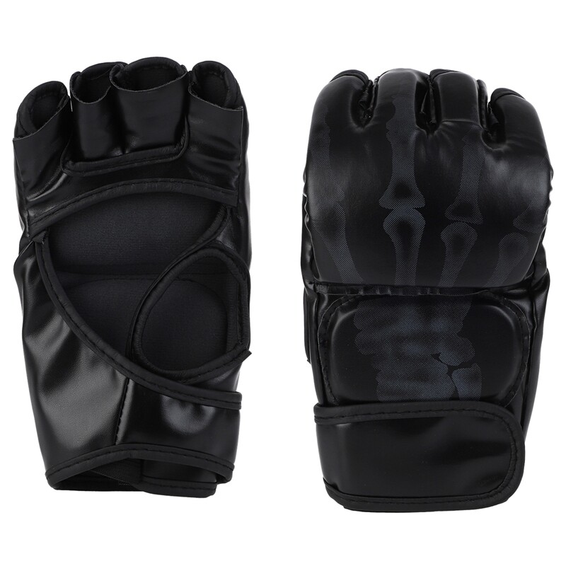 Half Fingers MMA Fighting Gloves Άνετα εύχρηστα Ανθεκτικά γάντια πυγμαχίας με δυνατότητα αναπνοής για άνδρες