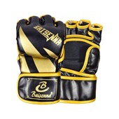 Mma Gloves Half Finger Sandbag Half Mitts Αναπνεύσιμα γάντια Kick Boxing Νέοι Ενήλικες Άνδρες Γυναίκες Grappling Fitness