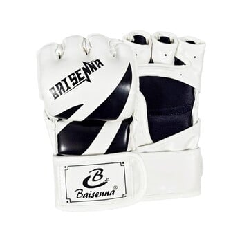 Mma Gloves Half Finger Sandbag Half Mitts Αναπνεύσιμα γάντια Kick Boxing Νέοι Ενήλικες Άνδρες Γυναίκες Grappling Fitness