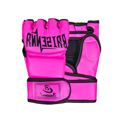Mma Gloves Half Finger Sandbag Half Mitts Αναπνεύσιμα γάντια Kick Boxing Νέοι Ενήλικες Άνδρες Γυναίκες Grappling Fitness
