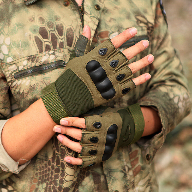 Half Finger Tactical Gloves Υπαίθρια Ανδρικά Στρατιωτικά Γάντια Πεζοπορίας Μοτοσικλέτα Ποδηλασία Αθλητικά Γάντια Σκοποβολής Κυνηγετικά Γάντια